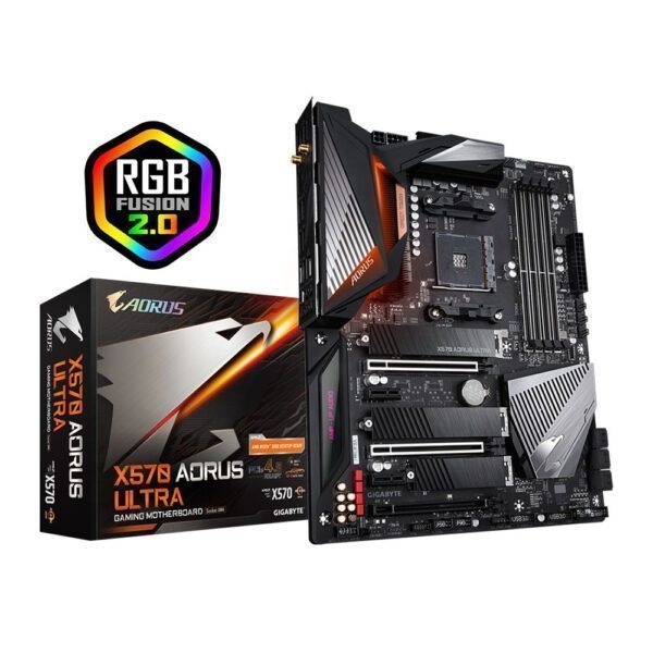 GIGABYTE X570 AORUS ULTRA 4400MHz(OC) DDR4 Soket AM4 RGB WiFi HDMI PCIe 4.0 ATX Anakart