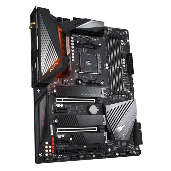 GIGABYTE X570 AORUS ULTRA 4400MHz(OC) DDR4 Soket AM4 RGB WiFi HDMI PCIe 4.0 ATX Anakart