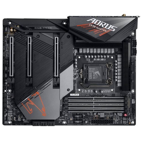 GIGABYTE Z590 AORUS MASTER DDR4 5400 (O.C) Soket 1200 M.2 DP ATX Wi-Fi Anakart