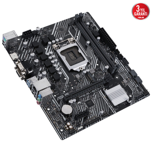 ASUS PRIME H510M-D 3200MHz(OC) DDR4 Soket Intel 1200 M.2 mATX Anakart