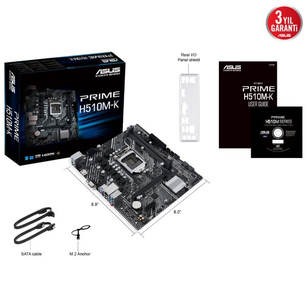 Asus Prime H510m K 3200mhzoc Ddr4 Soket 1200 M 2 Hdmi Vga Matx Anakart Y5