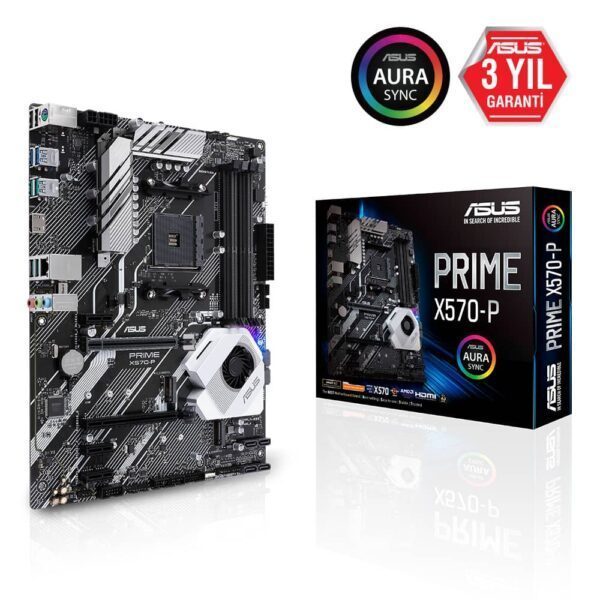 ASUS PRIME X570-P 4400MHz(OC) DDR4 Soket AM4 M.2 PCIe 4.0 HDMI ATX Anakart