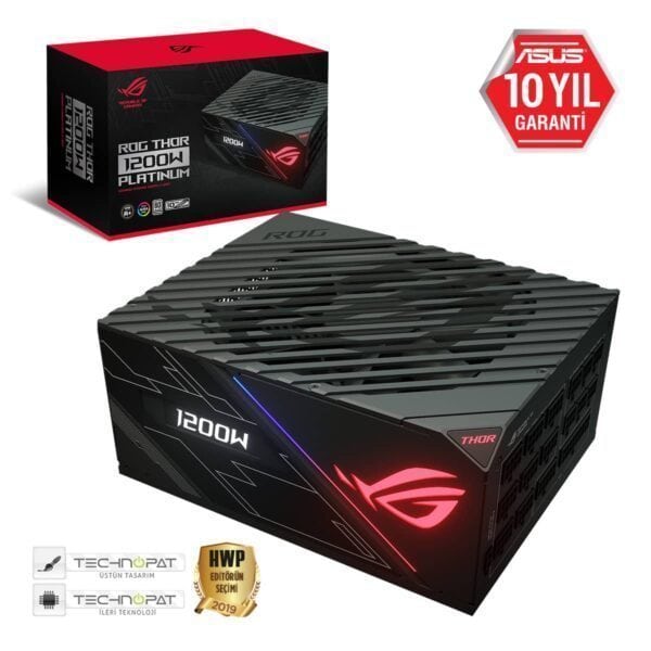ASUS ROG THOR 1200W 80+ Platinium Psu Full Modüler Oled Ekranlı Güç Kaynağı
