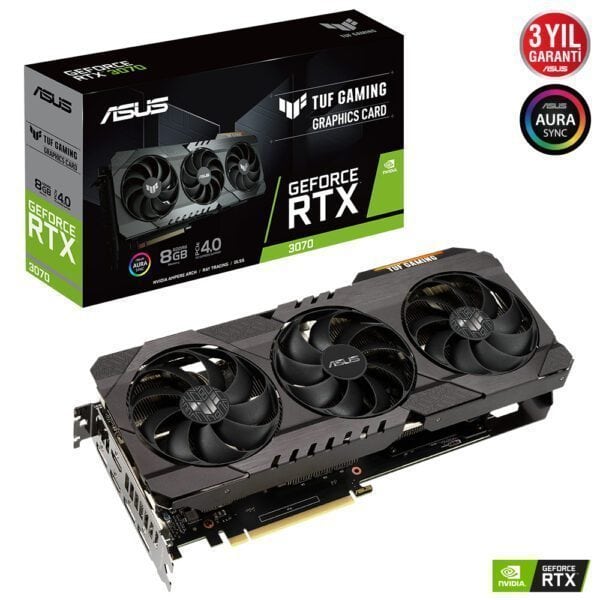 ASUS TUF GeForce RTX 3070 GAMING 8GB GDDR6 256 Bit Ekran Kartı