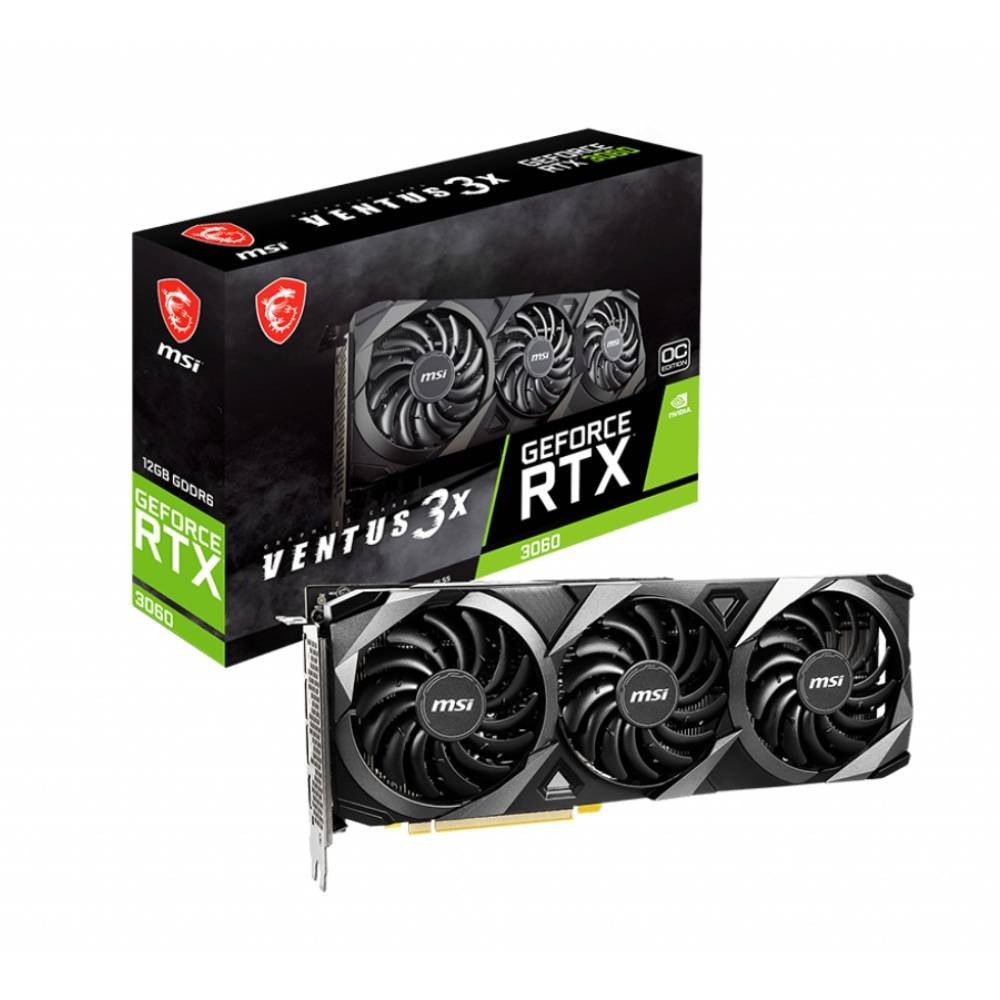 Msi Geforce Rtx 3060 Ventus 3x Oc 12gb Gddr6 192 Bit Ekran Karti