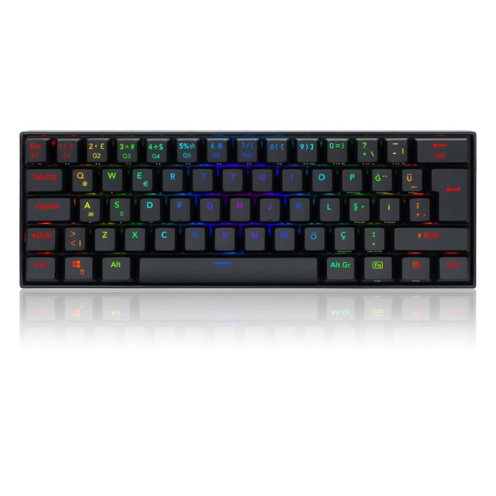 Redragon K530 Draconic Red Switch Kablosuz Mekanik Rgb Turkce Gaming Klavye
