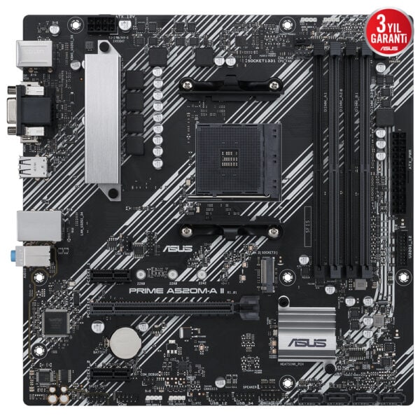 Asus Prime A520m A Ii 4800mhzoc Ddr4 Soket Am4 M 2 Matx Anakart 1