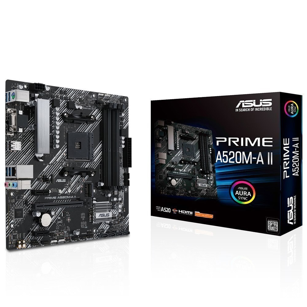Asus Prime A520m A Ii 4800mhzoc Ddr4 Soket Am4 M 2 Matx Anakart