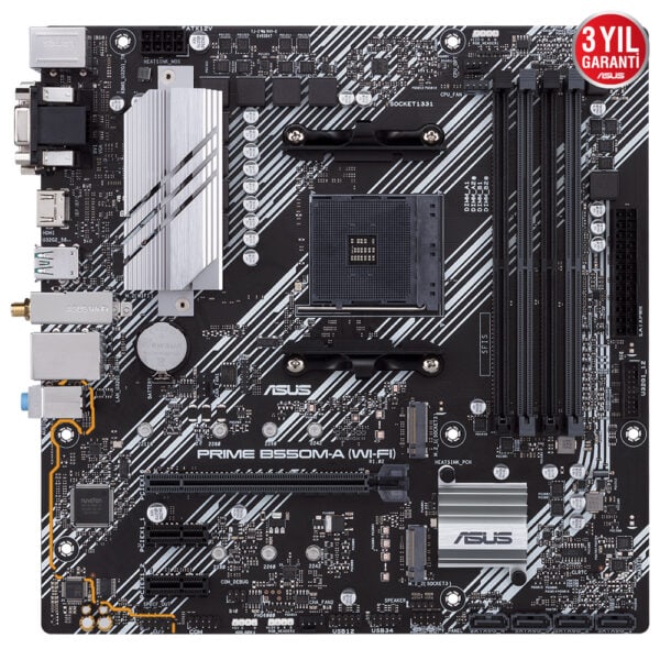 Asus Prime B550m A Wi Fi 4600mhzoc Ddr4 Soket Am4 M 2 Hdmi Vga Dvi Matx Anakart 1