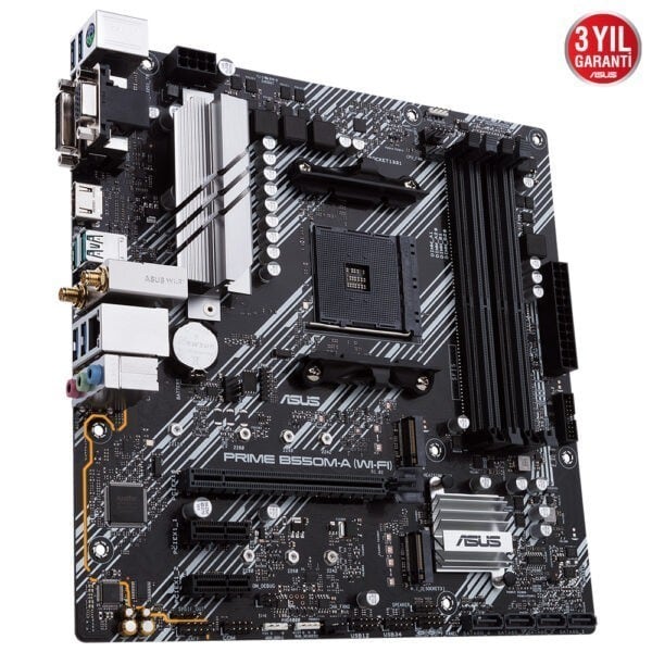Asus Prime B550m A Wi Fi 4600mhzoc Ddr4 Soket Am4 M 2 Hdmi Vga Dvi Matx Anakart 3