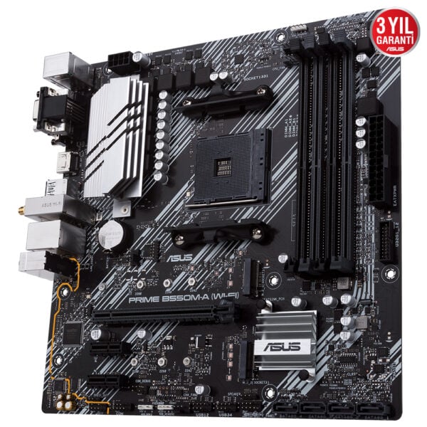 Asus Prime B550m A Wi Fi 4600mhzoc Ddr4 Soket Am4 M 2 Hdmi Vga Dvi Matx Anakart 4