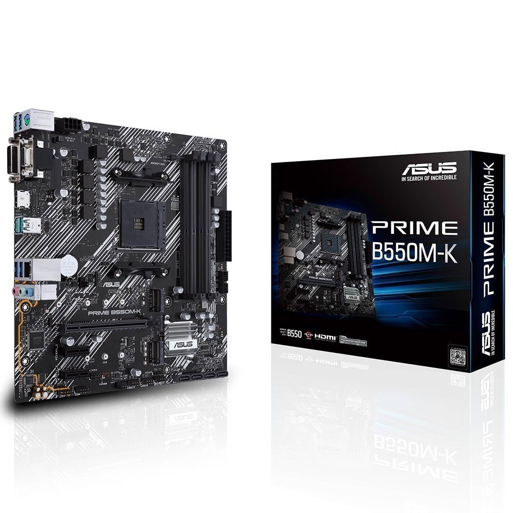 Asus Prime B550m K 4600mhzoc Ddr4 Soket Am4 M 2 Hdmi Vga Dvi Matx Anakart