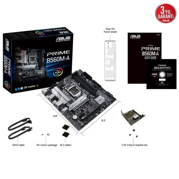 Asus Prime B560m A 5000mhzoc Ddr4 Soket 1200 M 2 Matx Anakart 5