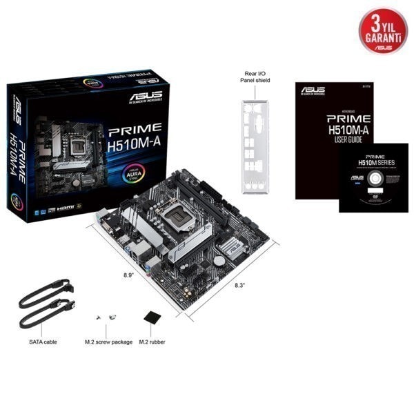 Asus Prime H510m A 3200mhz Ddr4 Soket 1200 M 2 Matx Anakart 5