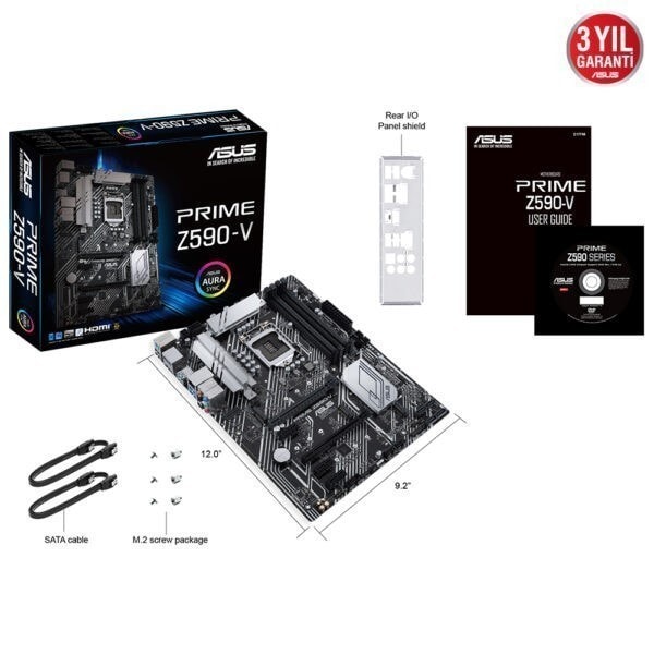 Asus Prime Z590 V 5133mhzoc Ddr4 Soket1200 M 2 Hdmi Dp Atx Anakart 6