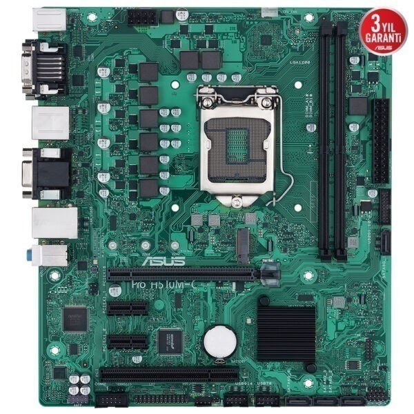 Asus Pro H510m C Csm 2933mhz Ddr4 Soket 1200 M 2 Hdmi Displayport Dvi D Vga Matx Anakart 1