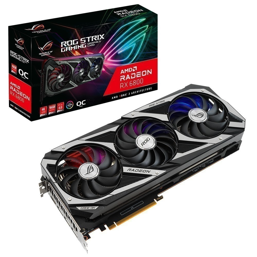 Asus Radeon Rog Rx 6800 Gaming Oc 16gb Gddr6 256 Bit Ekran Karti