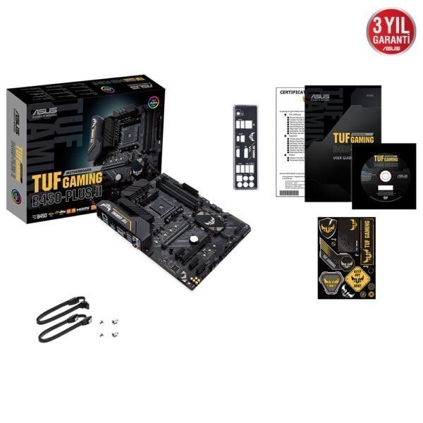 Asus Tuf Gaming B450 Plus Ii 4400mhzoc Ddr4 Soket Am4 M 2 Atx Anakart 6