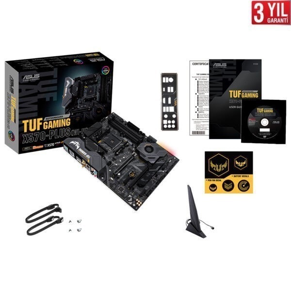 Asus Tuf Gaming X570 Plus Wi Fi 4400mhz Oc Ddr4 Soket Am4 M 2 Atx Anakart 5