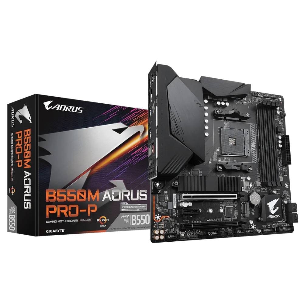 Gigabyte B550m Aorus Pro P 4400mhzoc Ddr4 Soket Am4 M 2 Hdmi Dp Matx Anakart