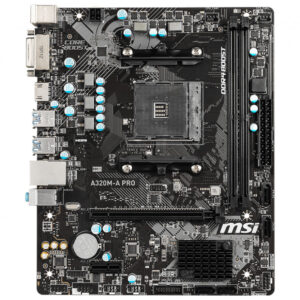 Msi A320m A Pro 3200mhzoc Ddr4 Soket Am4 Matx Anakart 1