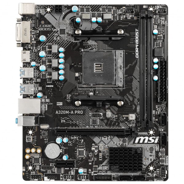 Msi A320m A Pro 3200mhzoc Ddr4 Soket Am4 Matx Anakart 1