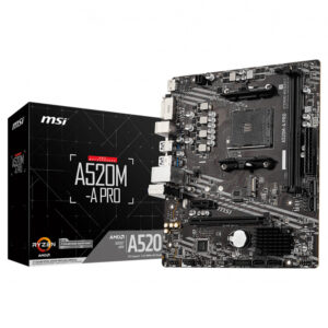 Msi A520m A Pro 4600mhzoc Ddr4 Soket Am4 M 2 Matx Anakart