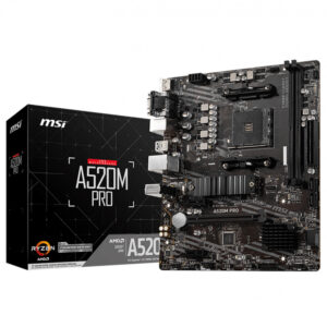 Msi A520m Pro 4600mhzoc Ddr4 Soket Am4 M 2 Matx Anakart