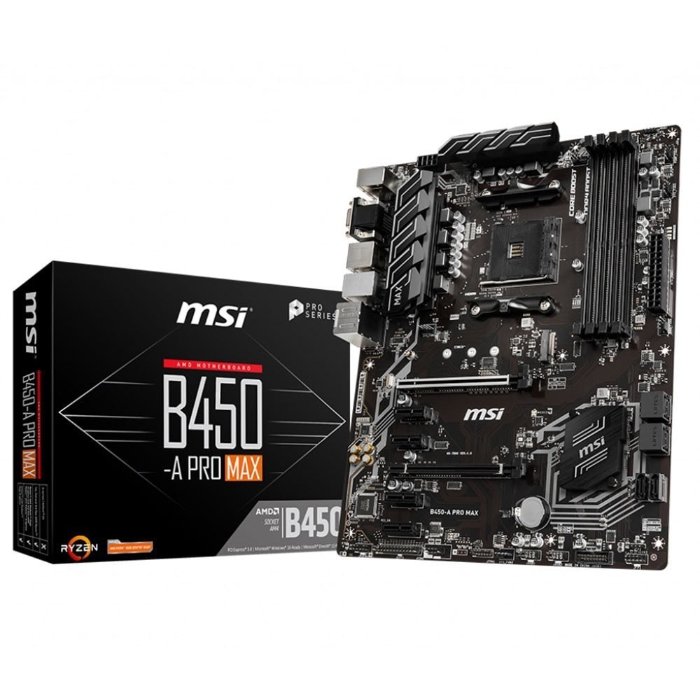 Msi B450 A Pro Max 4133mhzoc Ddr4 Soket Am4 M 2 Atx Anakart
