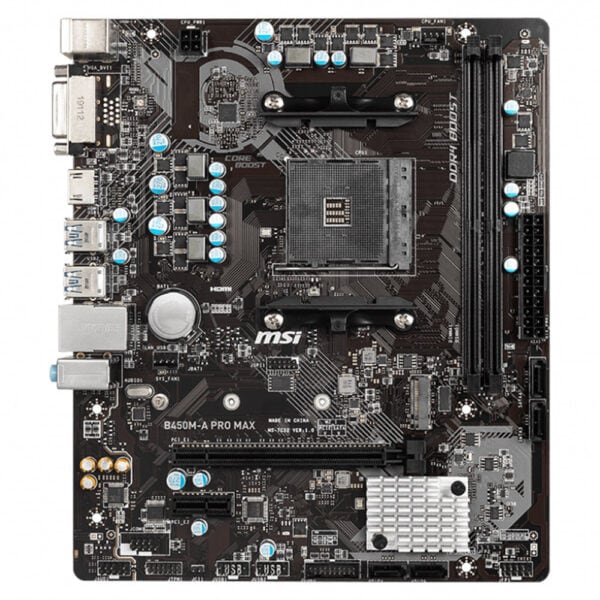Msi B450m A Pro Max 4133mhzoc Ddr4 Soket Am4 M 2 Matx Anakart 1