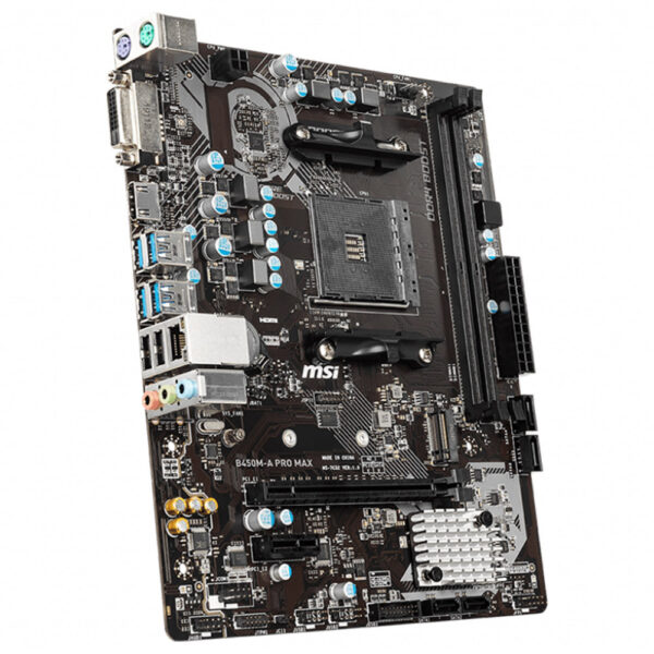 Msi B450m A Pro Max 4133mhzoc Ddr4 Soket Am4 M 2 Matx Anakart 3