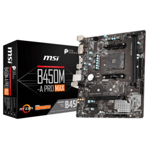 Msi B450m A Pro Max 4133mhzoc Ddr4 Soket Am4 M 2 Matx Anakart