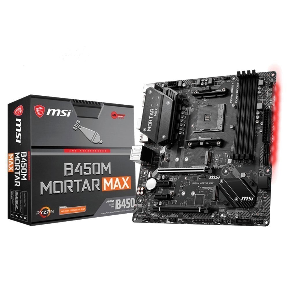 Msi B450m Mortar Max 4133mhzoc Ddr4 Soket Am4 M 2 Matx Anakart