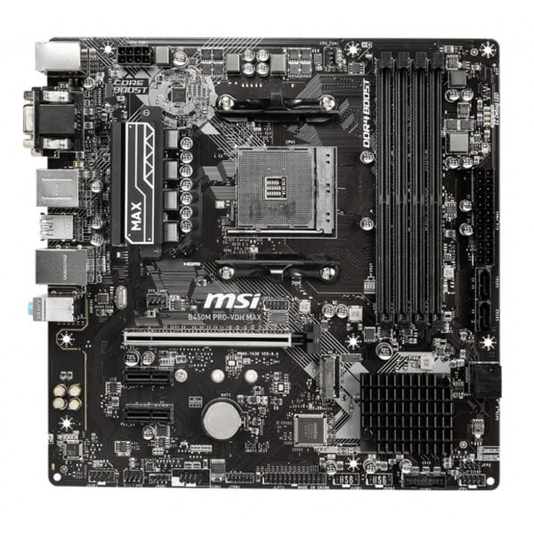 Msi B450m Pro Vdh Max 3866mhzoc Ddr4 Soket Am4 M 2 Matx Anakart 1