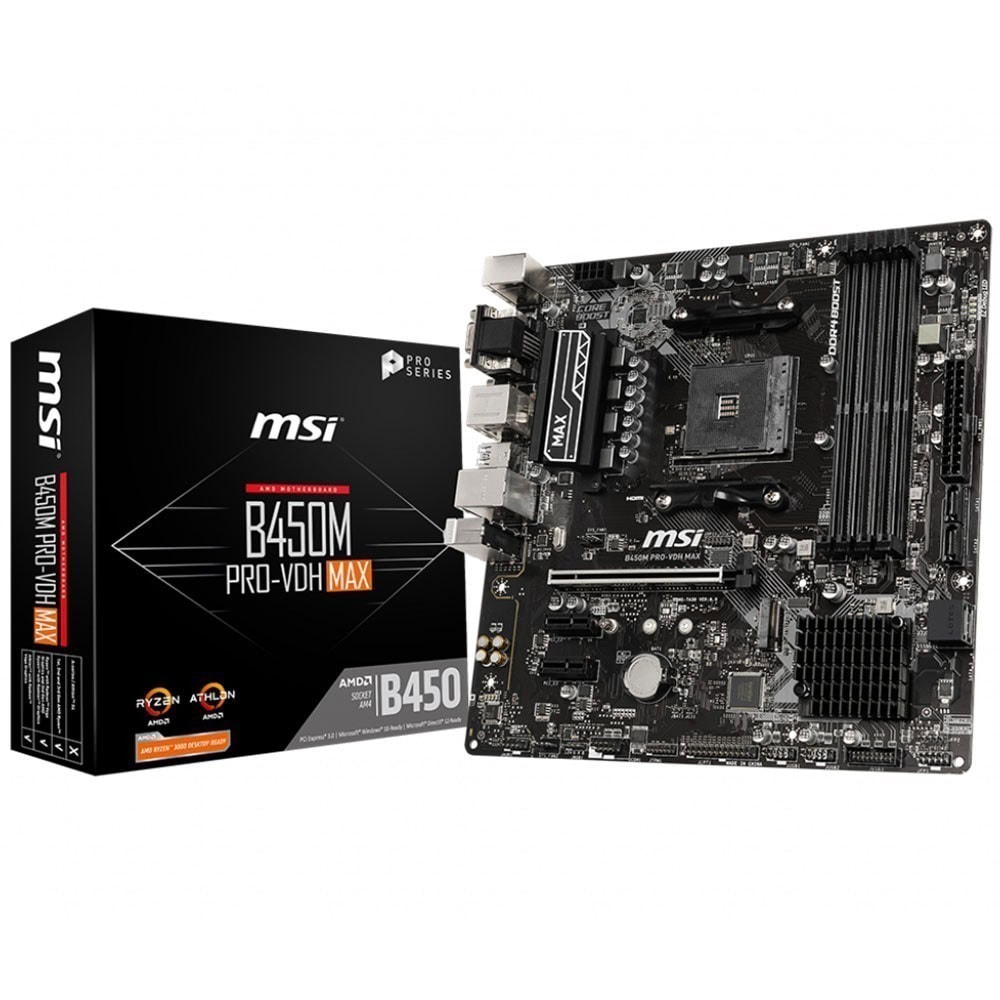 Msi B450m Pro Vdh Max 3866mhzoc Ddr4 Soket Am4 M 2 Matx Anakart
