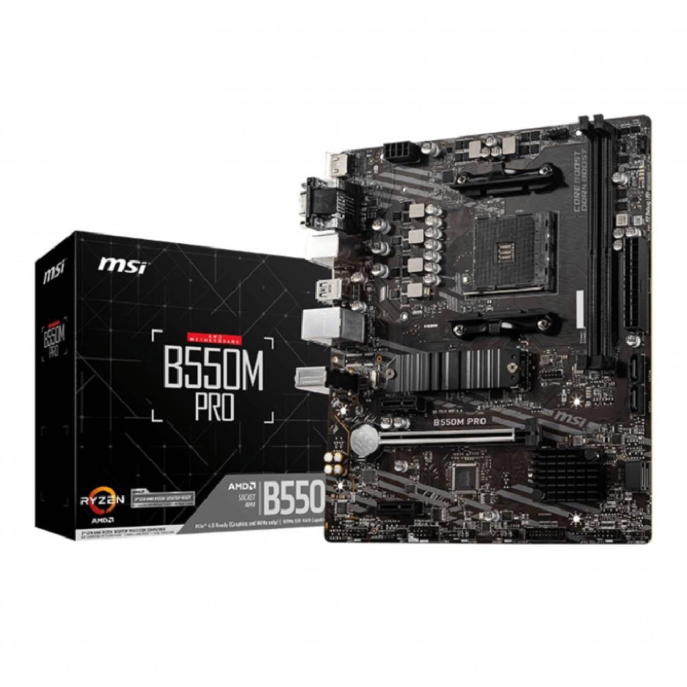 Msi B550m Pro 4600mhzoc Ddr Soket Am4 M 2 Matx Anakart