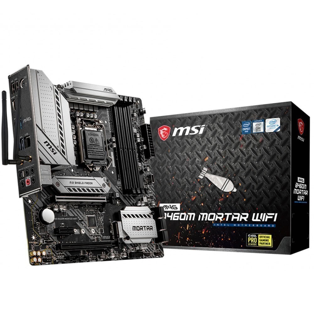 Msi Mag B460m Mortar Wifi 2933mhz Ddr4 Soket 1200 M 2 Matx Anakart