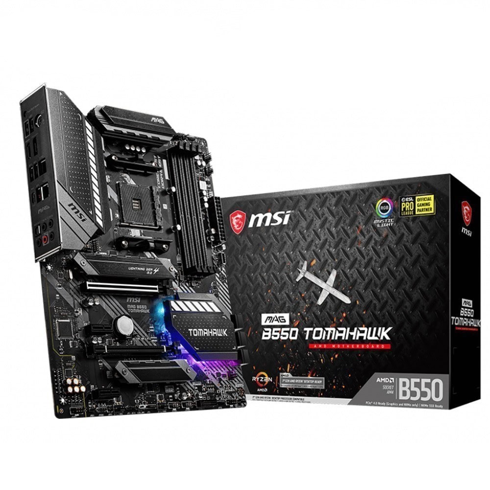 Msi Mag B550 Tomahawk 4866mhzoc Ddr4 Soket Am4 M 2 Atx Anakart