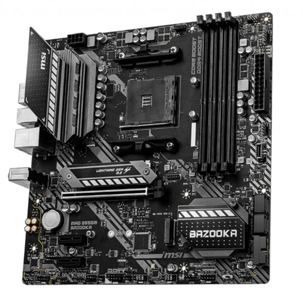 Msi Mag B550m Bazooka 4400mhzoc Ddr4 Soket Am4 M 2 Matx Anakart 1