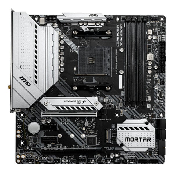 Msi Mag B550m Mortar Wifi 4400mhzoc Ddr4 Soket Am4 M 2 Matx Anakart 2