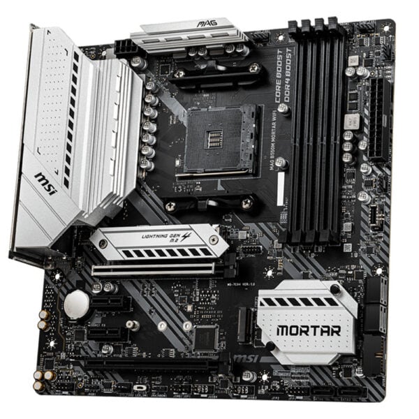 Msi Mag B550m Mortar Wifi 4400mhzoc Ddr4 Soket Am4 M 2 Matx Anakart 3