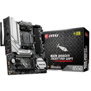 Msi Mag B550m Mortar Wifi 4400mhzoc Ddr4 Soket Am4 M 2 Matx Anakart