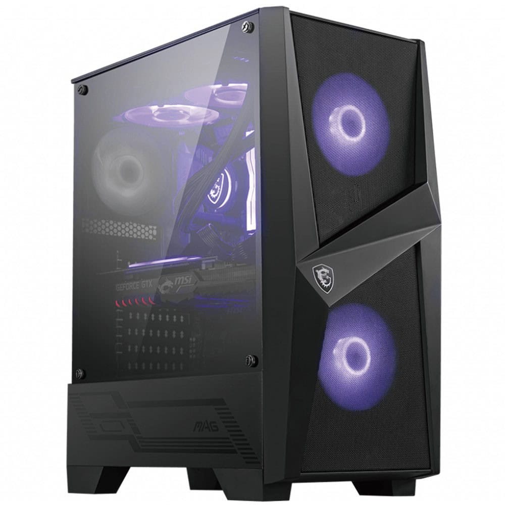 Msi Mag Forge 100m Tempered Glass Rgb Usb 3 2 Mid Tower Kasa
