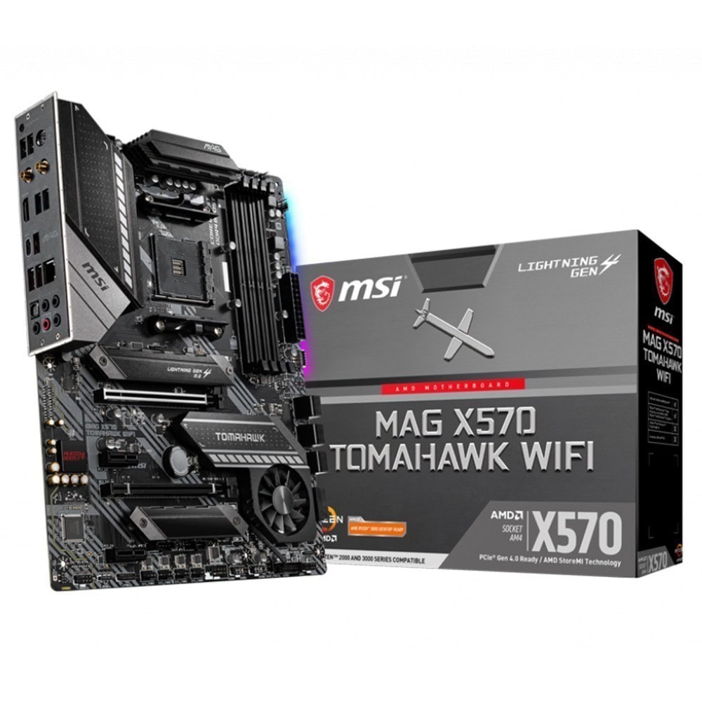 Msi Mag X570 Tomahawk Wifi 4600mhzoc Ddr4 Soket Am4 M 2 Atx Anakart