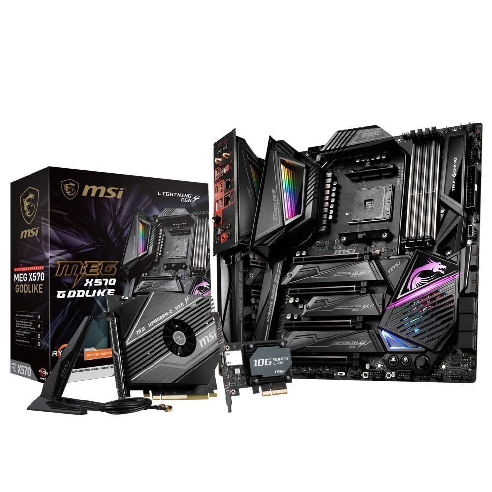 Msi Meg X570 Godlike 4800mhzoc Ddr4 Soket Am4 Rgb Wi Fi M 2 Eatx Anakart