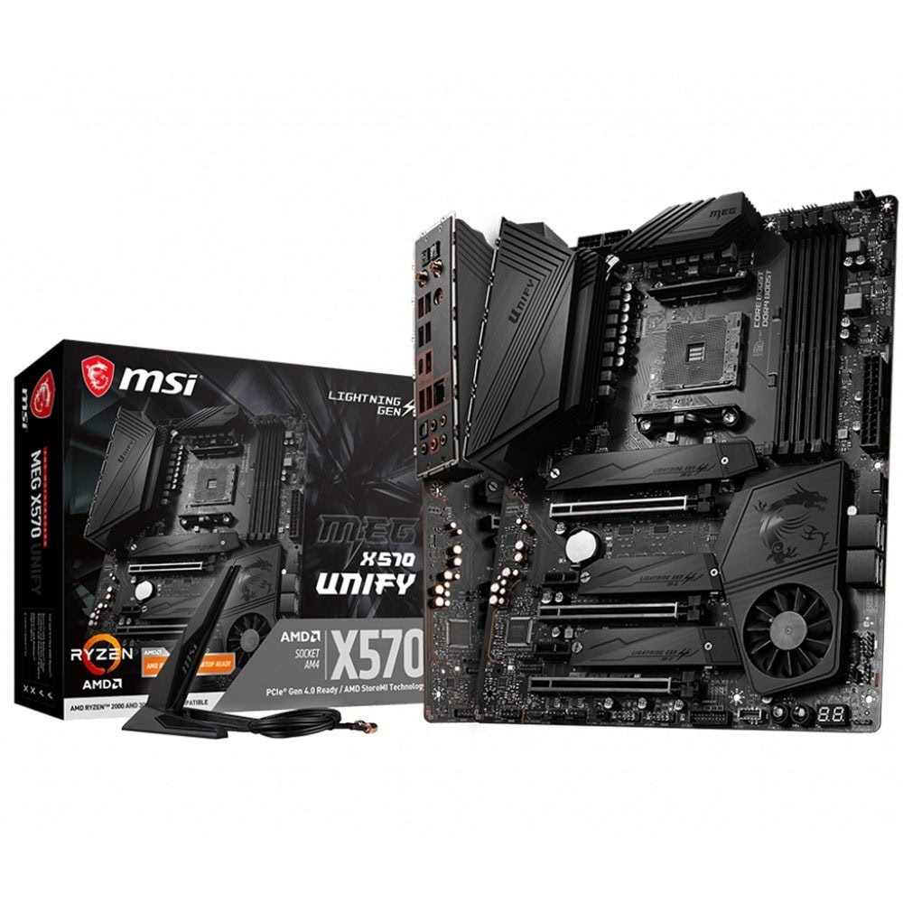 Msi Meg X570 Unify 4600mhzoc Ddr4 Soket Am4 Wi Fi M 2 Atx Anakart