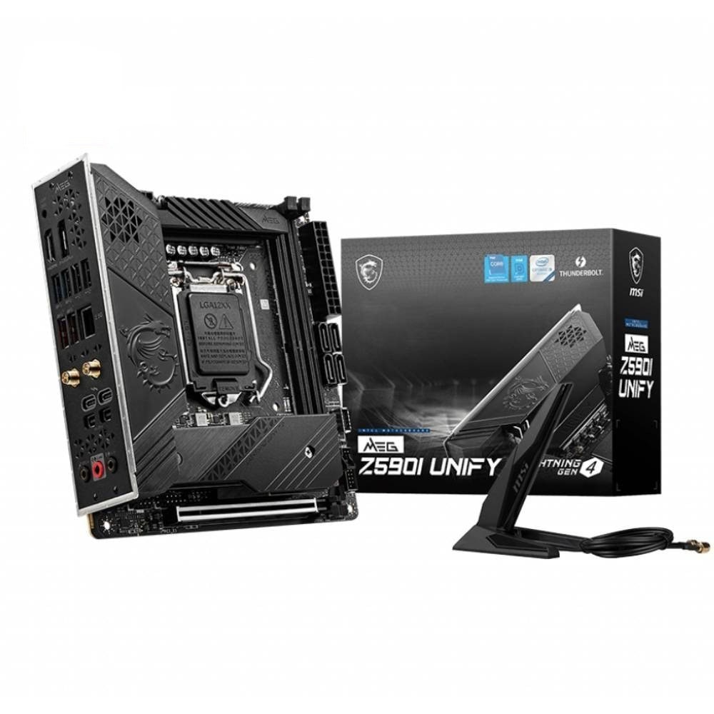 Msi Meg Z590i Unify 5600mhzoc Ddr4 Soket 1200 M 2 Matx Anakart