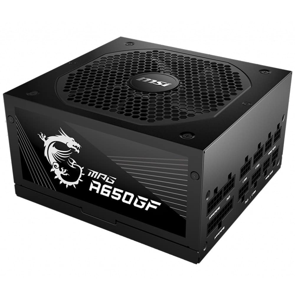 Msi Mpg A650gf 650w 80 Gold Full Moduler 140mm Fanli Psu