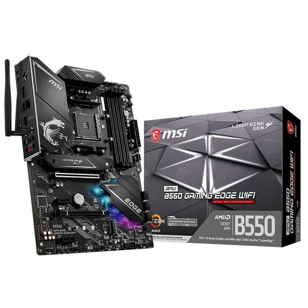 Msi Mpg B550 Gaming Edge Wifi 5100mhzoc Ddr4 Soket Am4 M 2 Atx Anakart