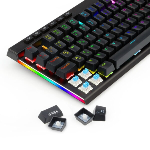 Redragon K580 Vata Blue Switch Rgb Turkce Q Gaming Klavye 6